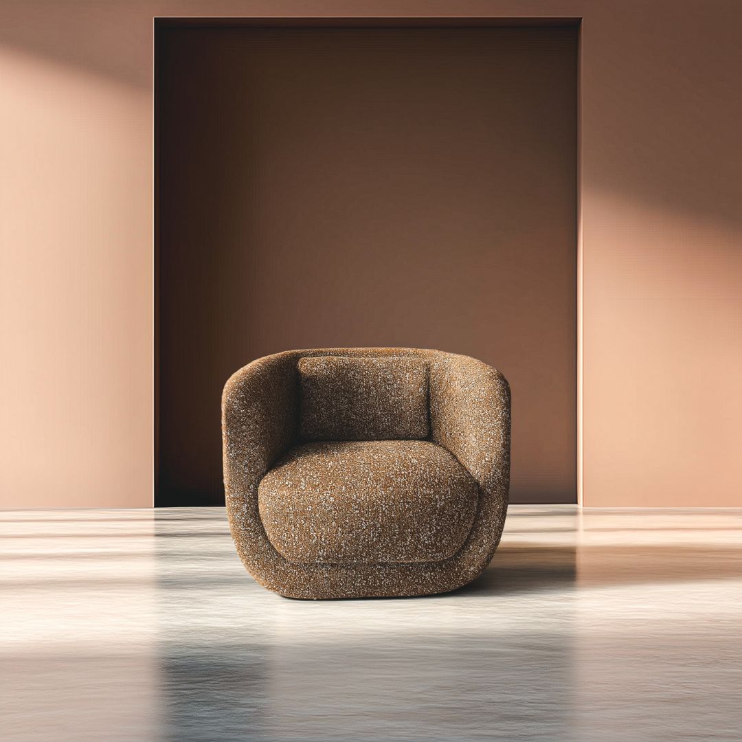 Freya Swivel Nubby Brown