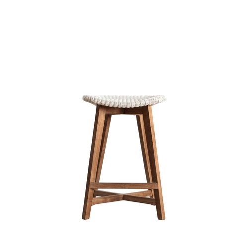 Skal Backless Bar Stool - Ice White
