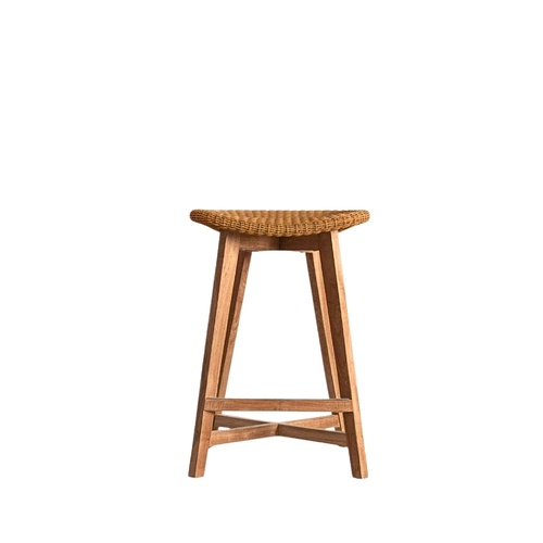 Skal Backless Bar Stool - Natural 