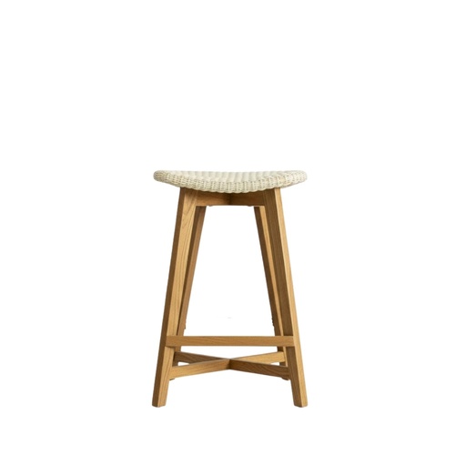Skal Backless Bar Stool - Whitewash 