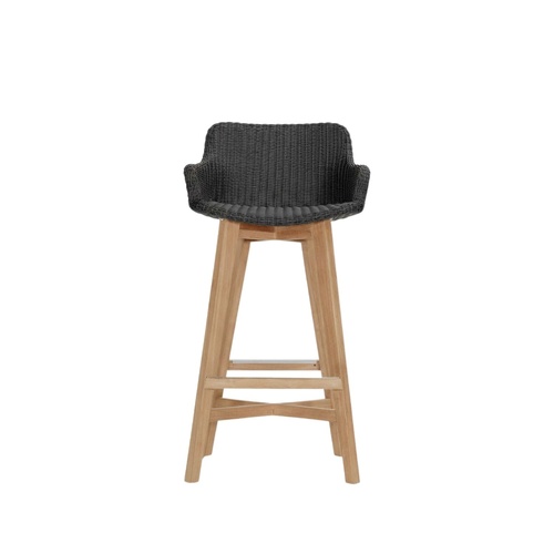 Shell Bar Stool - Black | 66cm