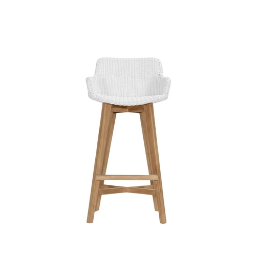 Shell Bar Stool - Ice White | 66cm