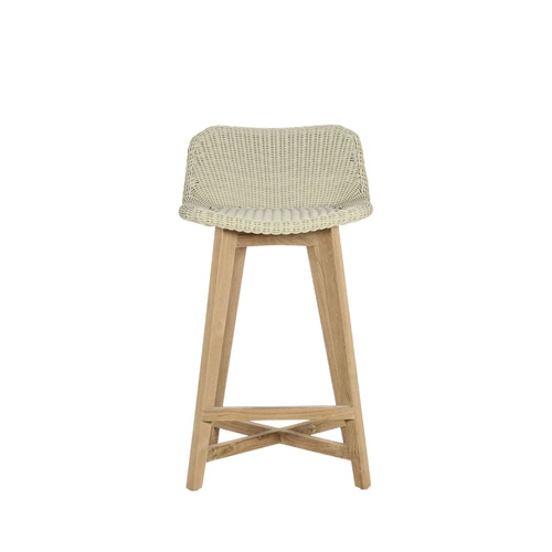 Skal Bar Stool - Whitewash | 66cm