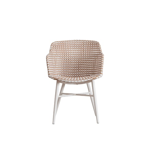 Shell Armchair - Open Weave/Alu 