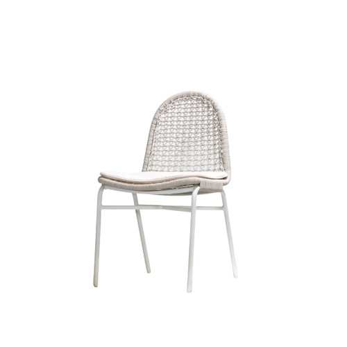 Sarai Tropic Dining Chair - Silver
