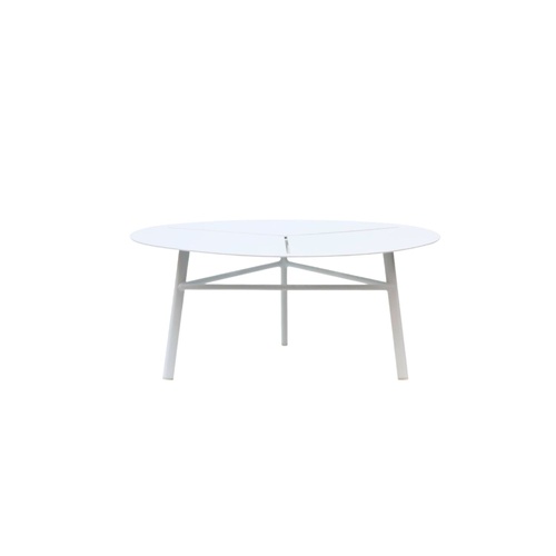 Vela Round Coffee Table - White