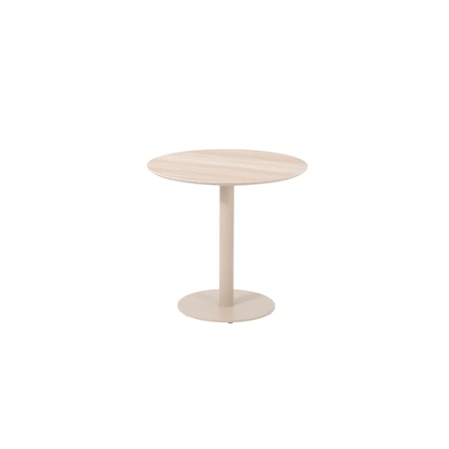 Nalu Cafe Table - Sand Ceramic/Mocha