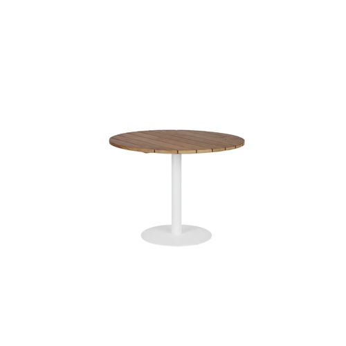 Zeta Round Cafe Table - White
