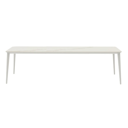 Flores Ceramic Dining Table  - White - 280cm
