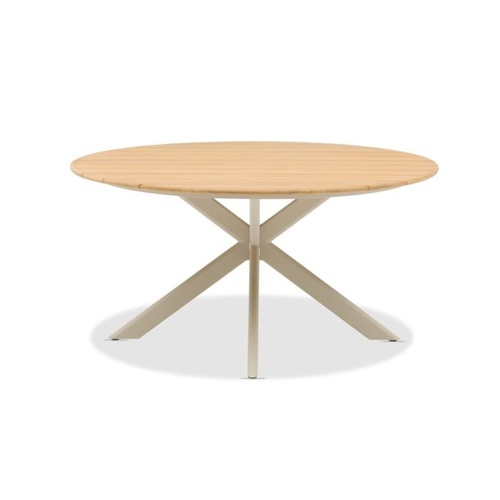 Alani X Dining Table - Mocha/Teak | D150cm