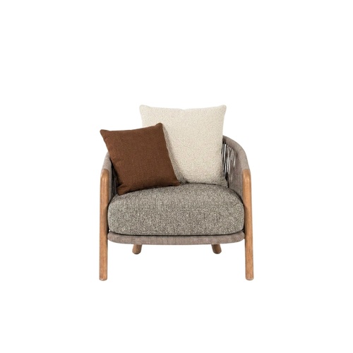 Komo II Lounge Chair - Stone Freckle/Nougat 