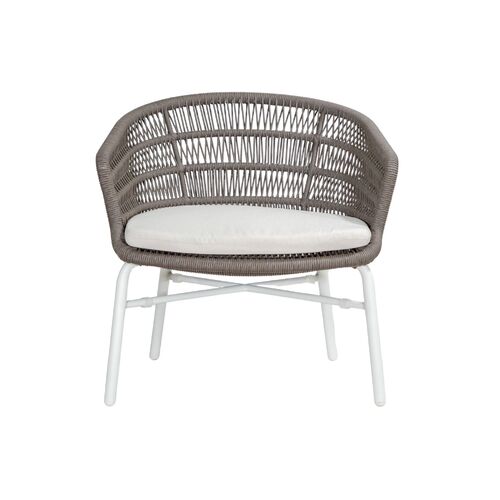 Tiah Big Arm Lounge Chair - Taupe 