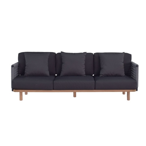 Anjou Rope Sofa - Charcoal