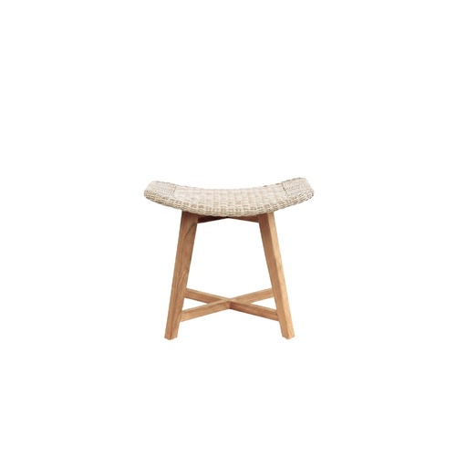 Skal Low Stool - Whitewash 