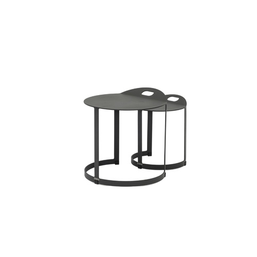 Kai Nested Side Tables - Charcoal 
