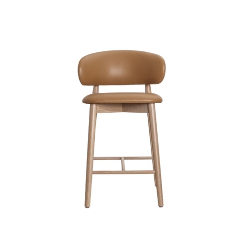 Celine Bar Stool - Tan VL/Silver Oak