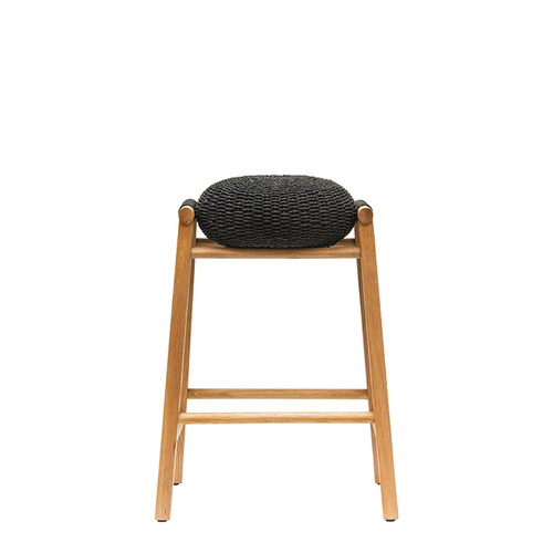 Float Cushion Bar Stool Black/Nat