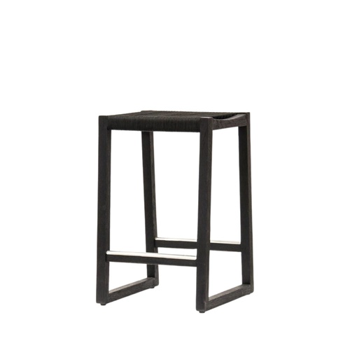 Rodos Bar Stool - Charcoal | Flat Rope