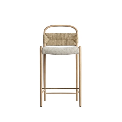 Loft Bar Stool - Tyronne Natural/Silver 