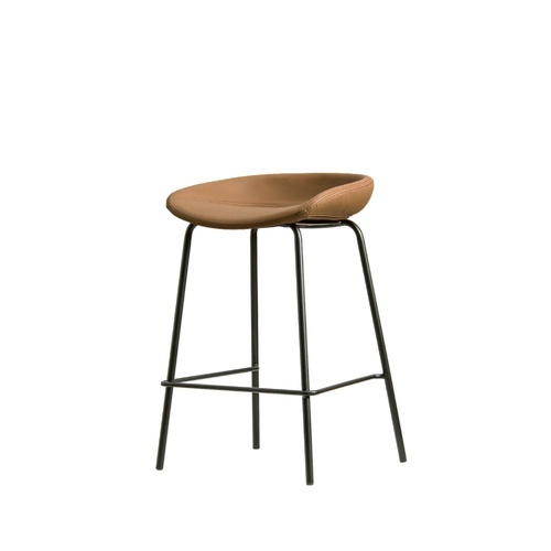 Nelson Bar Stool - Camel/Black