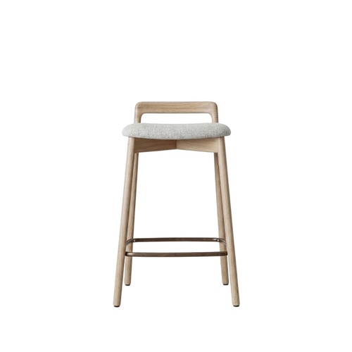 Atlas Bar Stool - Tyronne Natural/Silver 