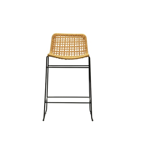 Bella Loom Bar Stool - Nat/Black