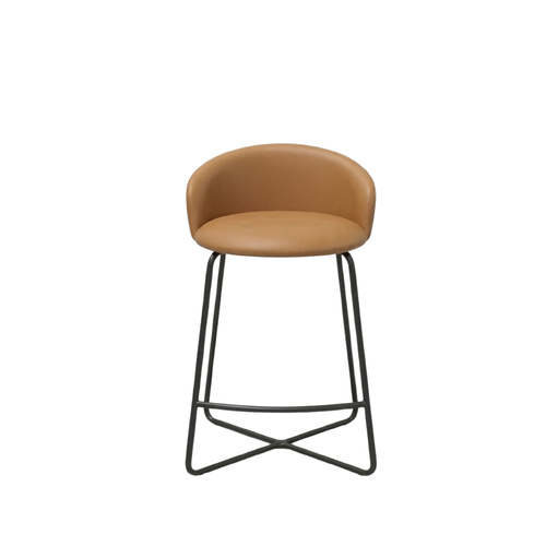 Lilly Bar Stool - Camel VL/ Black 