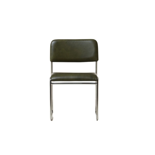 Hewey Dining Chair - Heritage Green Leather