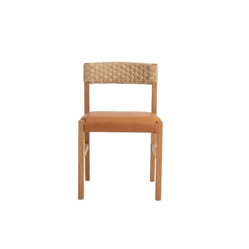 Hudson Dining Chair - Banana Leaf/Tan VL/Nat 
