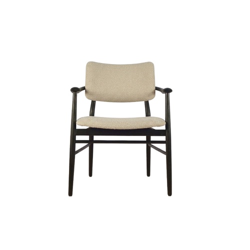 Evander Armchair - Tyronne Natural/Charcoal 