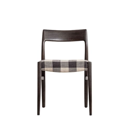 Aarhus Dining Chair | Coal - Tartan Fabric