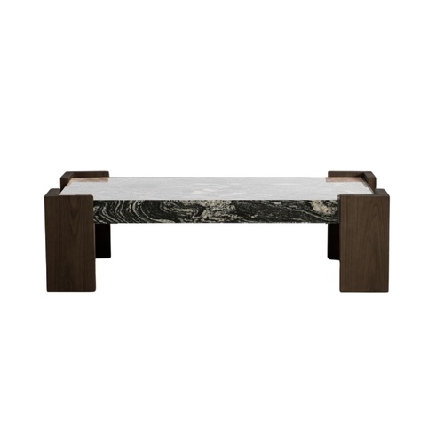 Samson Coffee Table - Forest Black Marble 