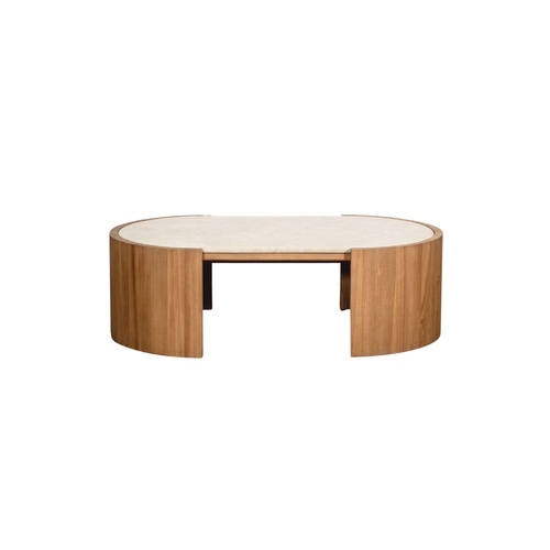 Isak Coffee Table - Teak Original/Marble 
