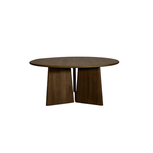 Jax Round Dining Table - 160cm | Dark Walnut 