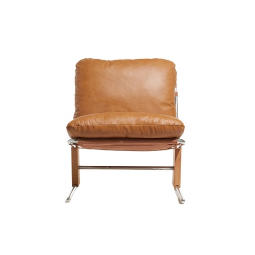 Eternity Occasional Chair - Camel Leather 