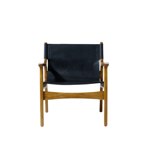Rio Occasional Chair - Black of Spades Vege Leather 