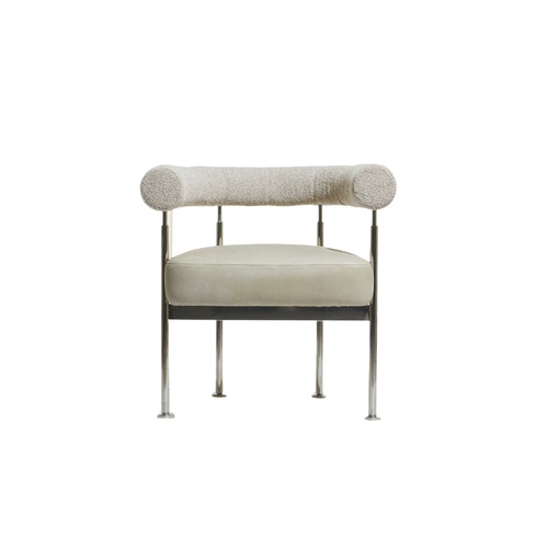 The Grafton Chair - Light Grey/Stainless Steel