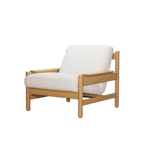 Reece Lounge Chair - Linen Snow / Native 