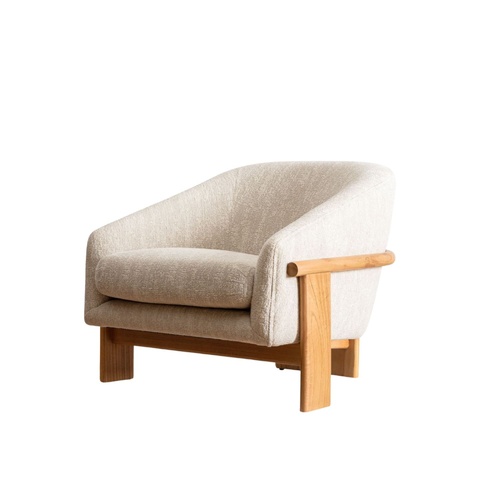 Hank Lounge Chair - Woodstock Parchment