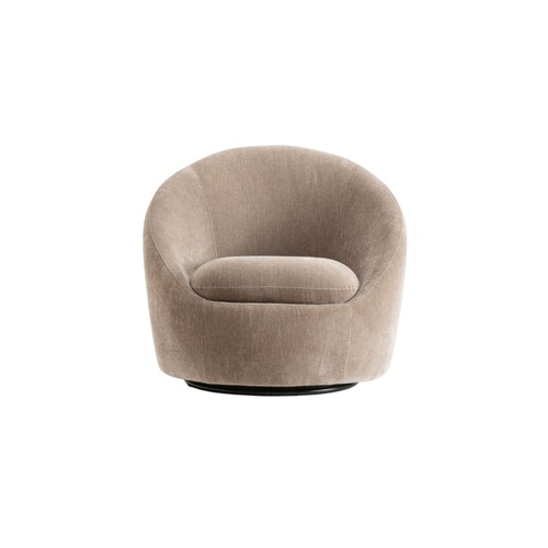 Cleo Swivel Chair - Mossi Mole 