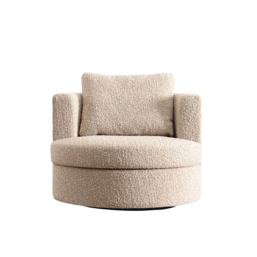 Bergman Swivel Chair - Nubby Cream 