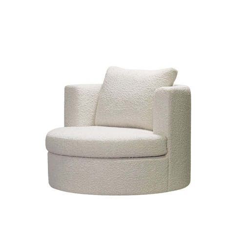Bergman Swivel Chair - Natural Boucle 
