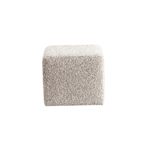 Franky Square Ottoman - Boucle Milk-Camel 