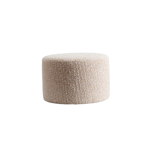 Lola Small Ottoman - Nubby Cream 