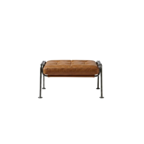 Brando Ottoman - Butter Cocoa Brown Leather 