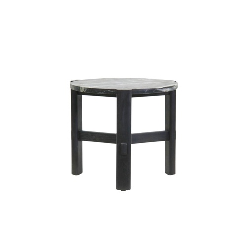 Liam High Side Table -Charcoal/Black