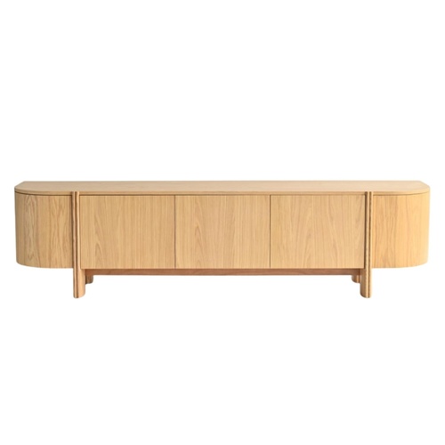 Maverick Entertainment Unit - Light Oak 