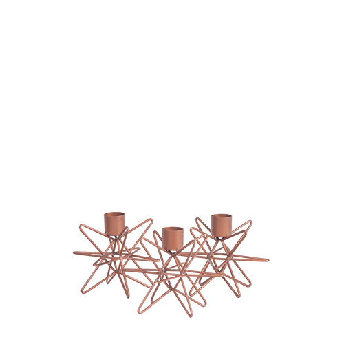 N701 S/3 Copper Candle Holders
